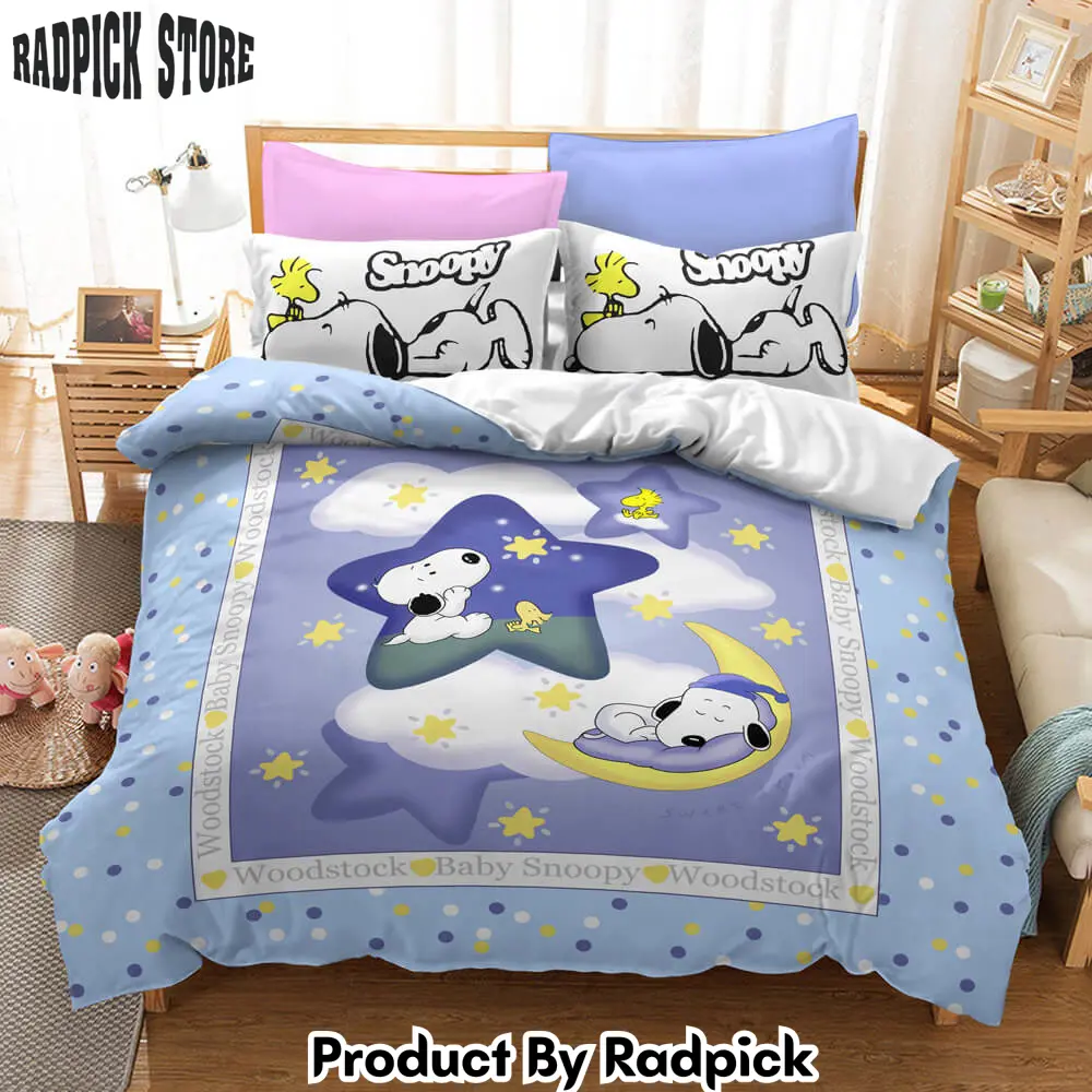 Snoopy cosplay bedding duvet cover halloween sheets bed set  rp0425548